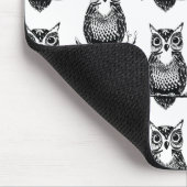 Tapis De Souris Motif simple de hibou illustré (Coin)