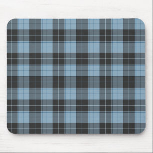 Tapis De Souris Motif simple tartan en turquoise