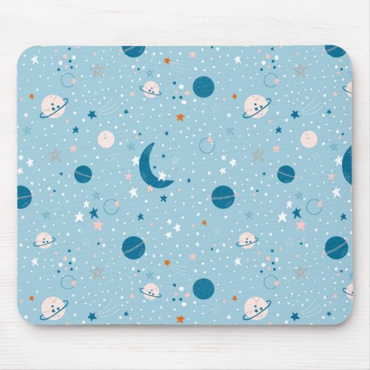 Tapis De Souris Motif Sky & Space bleu (Devant)