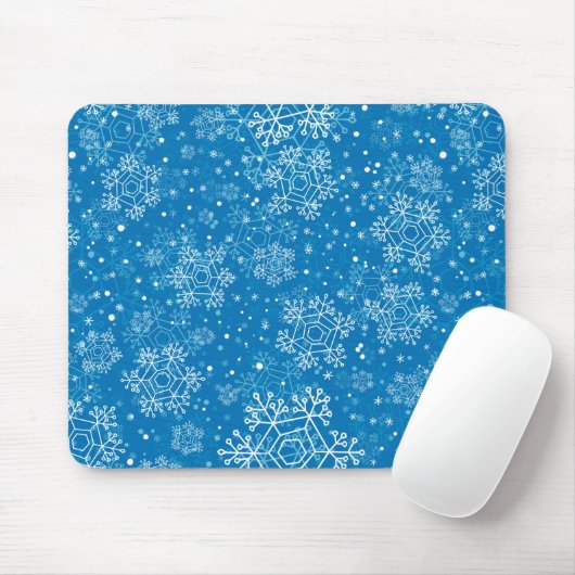 Tapis De Souris Motif Snowflake (Avec souris)