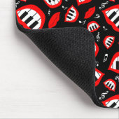 Tapis De Souris Motif sourire piano sur arrière - plan noir (Coin)