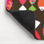 Tapis De Souris Motif sous-marin 2 de rétros poissons abstraits (Coin)