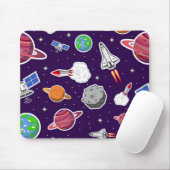Tapis De Souris Motif spatial (Avec souris)