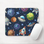 Tapis De Souris Motif spatial (Avec souris)