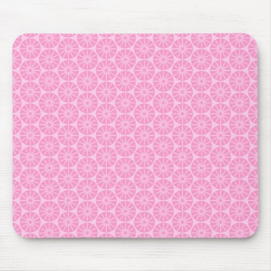 Tapis De Souris Motif Star Wheel - Tons de rose (Devant)