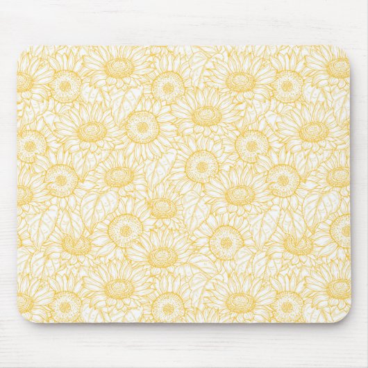 Tapis De Souris Motif Sunny Sunflower (Devant)