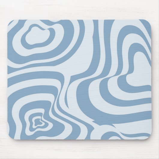 Tapis De Souris Motif Super Y2K rétro bleu (Devant)