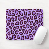 Tapis De Souris Motif tendance de léopard violet (Avec souris)