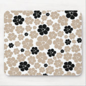Tapis De Souris Motif tendance en Taupe, noir et blanc (Devant)