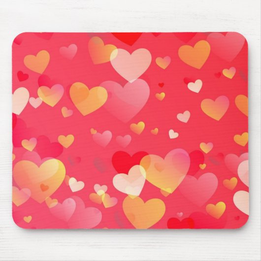 Tapis De Souris Motif tendance Red Heart (Devant)