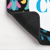 Tapis De Souris Motif textile coloré Monogram Mousepad (Coin)