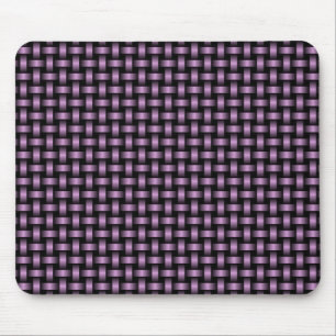 Tapis De Souris Motif Tissé Noir Violet