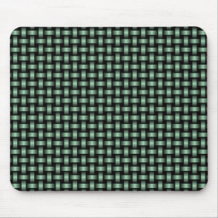 Tapis De Souris Motif Tissé Vert Noir
