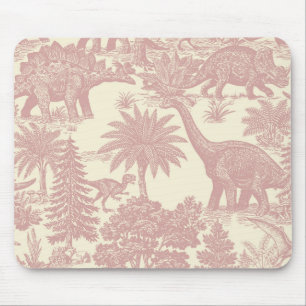 Tapis De Souris Motif Toile Dinosaure Vintage Jungle Préhistorique
