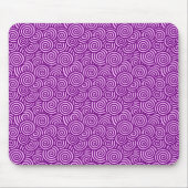 Tapis De Souris Motif tourbillon japonais - rose orchidée et viole (Devant)