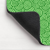 Tapis De Souris Motif tourbillon japonais - vert pin et citron ver (Coin)