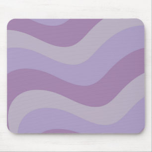 Tapis De Souris Motif Tourbillon Liquide Violet Y2K Rayure Groovy