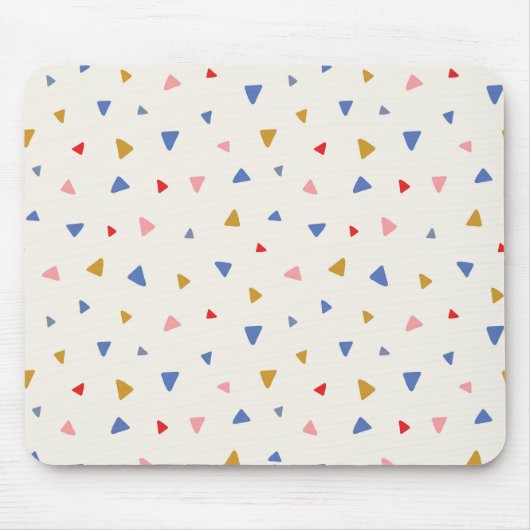Tapis De Souris Motif triangle à main (Devant)