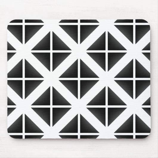 Tapis De Souris Motif triangle Black Trendy (Devant)