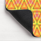 Tapis De Souris Motif Triangle Jaune Doré (Coin)