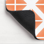 Tapis De Souris Motif triangle Orange tendance (Coin)