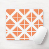 Tapis De Souris Motif triangle Orange tendance (Avec souris)