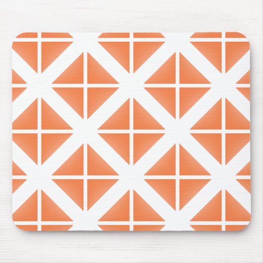 Tapis De Souris Motif triangle Orange tendance (Devant)