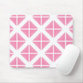 Tapis De Souris Motif triangle rose tendance (Avec souris)
