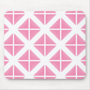 Tapis De Souris Motif triangle rose tendance