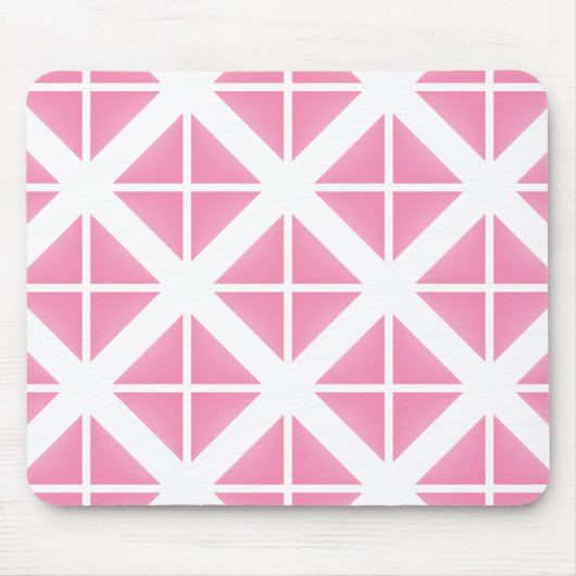Tapis De Souris Motif triangle rose tendance (Devant)