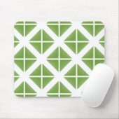 Tapis De Souris Motif triangle vert tendance (Avec souris)