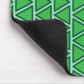 Tapis De Souris Motif triangle vert trois tons Abstrait (Coin)