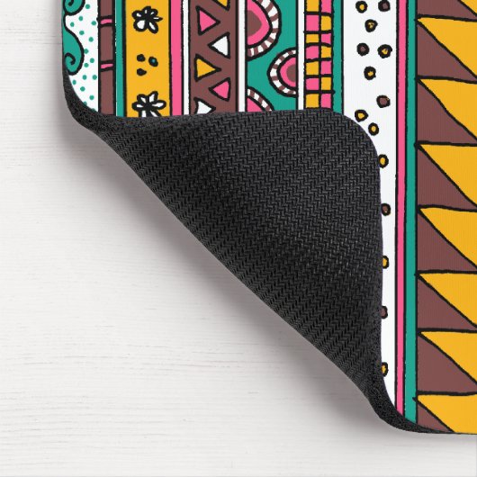 Tapis De Souris Motif tribal coloré (Coin)
