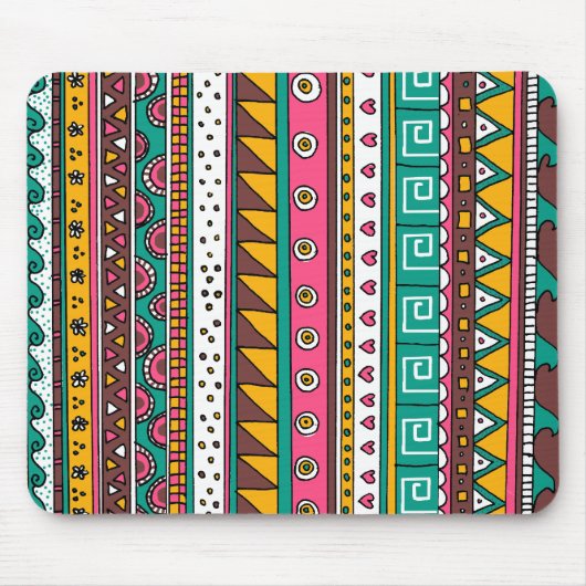 Tapis De Souris Motif tribal coloré (Devant)