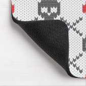 Tapis De Souris Motif tricoté avec des crânes (Coin)