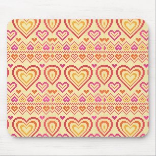 Tapis De Souris Motif tricoté par Saint-Valentin