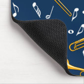 Tapis De Souris Motif Trombone Music Notes (Coin)