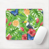 Tapis De Souris Motif tropical (Avec souris)