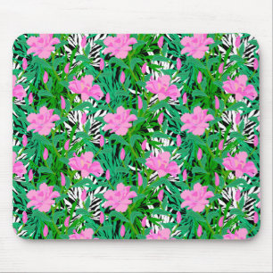 Tapis De Souris Motif tropical aux fleurs de la jungle