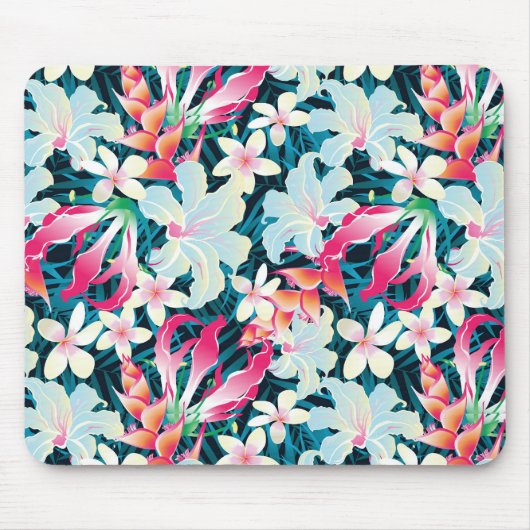 Tapis De Souris Motif tropical coloré (Devant)