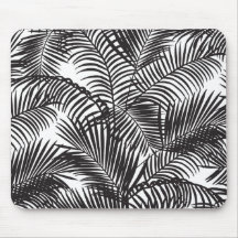 Motif tropical noir moderne de palmiers