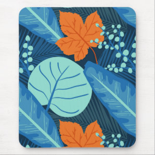 Tapis De Souris Motif tropical Plante Art Plante Vie Art Feuilles