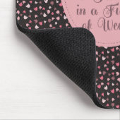 Tapis De Souris Motif Tulipe Rose Simple Douce - Toutes directions (Coin)