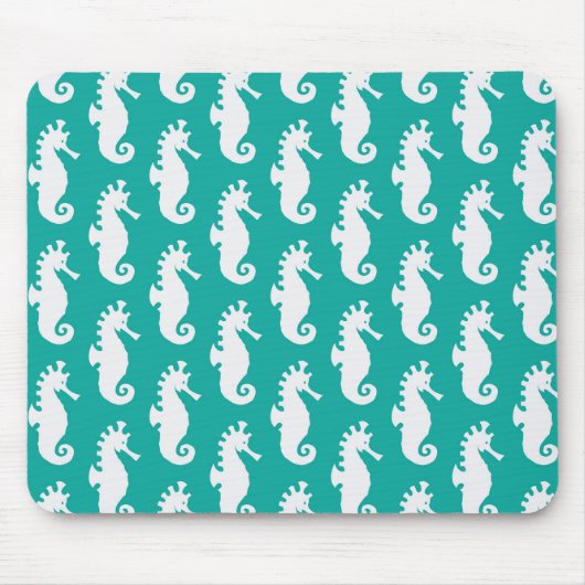 Tapis De Souris Motif turquoise 1 d'hippocampe (Devant)