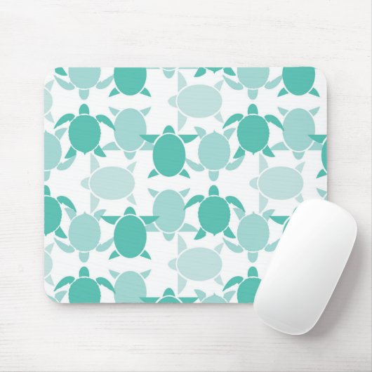 Tapis De Souris Motif turquoise de tortue (Avec souris)