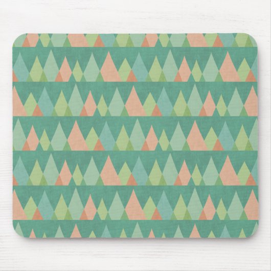 Tapis De Souris Motif turquoise de triangle d'étape | de Geo de (Devant)