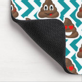 Tapis De Souris Motif turquoise d'Emoji de dunette (Coin)