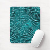 Tapis De Souris Motif turquoise Ombre Glam Parties scintillant Tig (Avec souris)