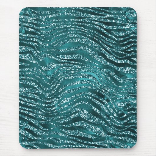 Tapis De Souris Motif turquoise Ombre Glam Parties scintillant Tig (Devant)
