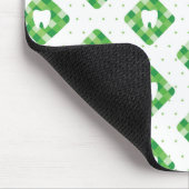 Tapis De Souris Motif vert de dent de plaid (Coin)